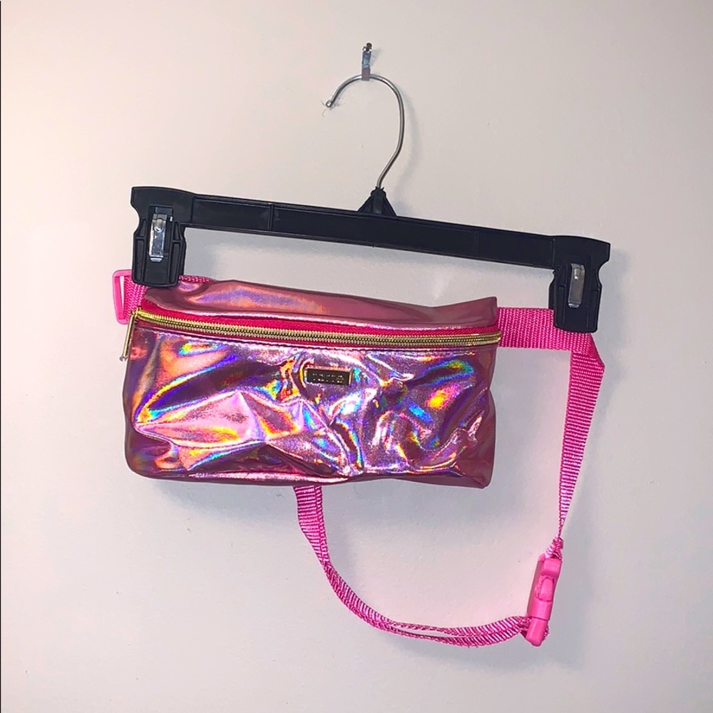 Pink iridescent Tarte Fanny pack